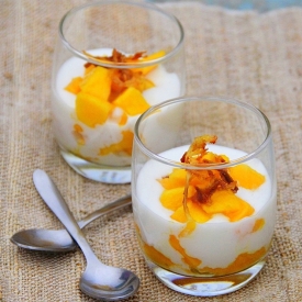 Mango and Quark Mousse