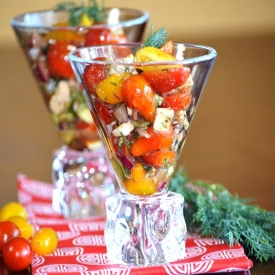 Tomato Avocado Feta Salad