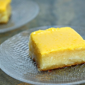 Cassava Cake with Custard Topping