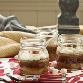 S’mores Brownies in Jars