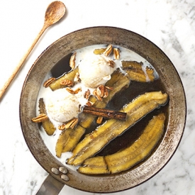 Spiced Poached Bananas