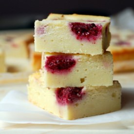 Ricotta and Raspberry Cubes