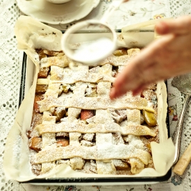 Crispy Rhubarb Pie