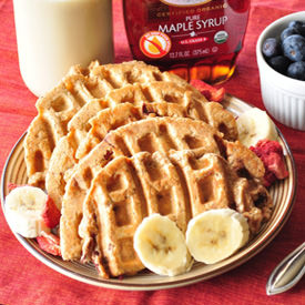 Strawberry Banana Waffles