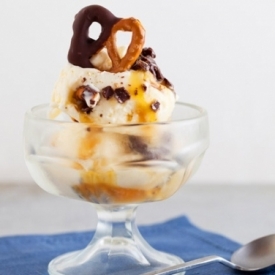 Salted Caramel Pretzel Ice Cream