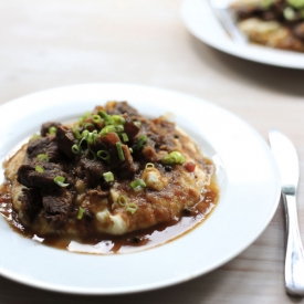 Braised Beef and Parsnip Mash