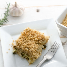 Vegan Cauliflower Broccoli Bake