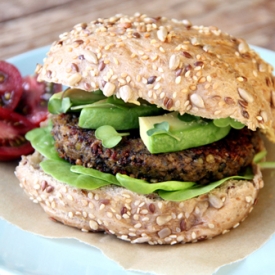 Black Lentil Pumpkin Burgers