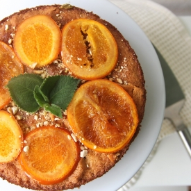 Olive Oil Cake with Candied Oranges