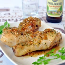 Chicken with Honey Beer Sauce