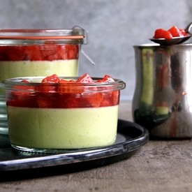 Green Asparagus Panna Cotta