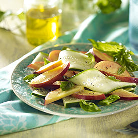 Apricot Basil Cucumber Salad