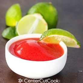 Strawberry Lime Sorbet