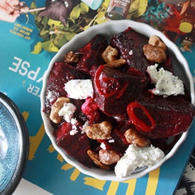 Roasted Beet and Goat Cheese Salad