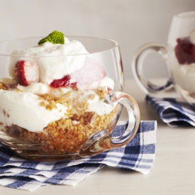 Strawberry with Mascarpone Parfait