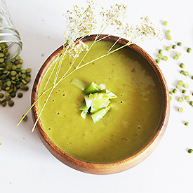 Creamy Leek and Split Pea Soup!