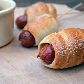 Mini Pretzel Dogs