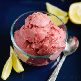 Earl Grey Rhubarb Sorbet