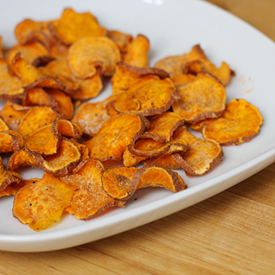 Microwave Sweet Potato Chips