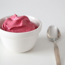 Almond and Raspberry Soft Serve