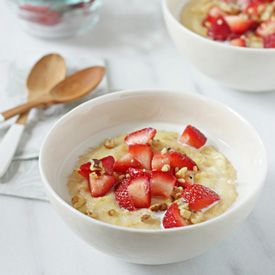 Strawberries & Cream Polenta