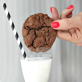 Chocolate Chocolate-Chip Cookies