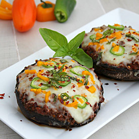 Portabella Mushroom Crust Pizza