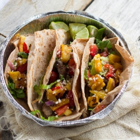 Tacos with Grilled Pineapple Salsa