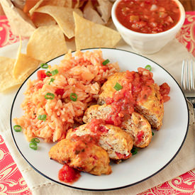 Mini Salsa Turkey Meatloaves