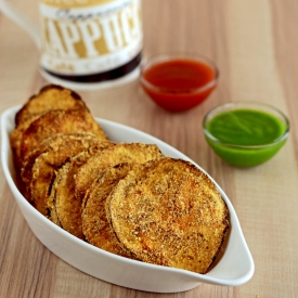 Healthy Baked Eggplant Chips