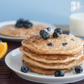 Blueberry Coconut Pancakes