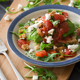 Avocado with Tomato Salsa