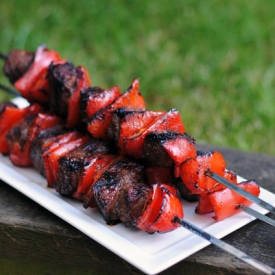 Balsamic Steak Kebabs