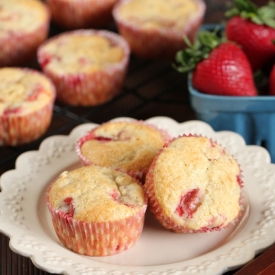 Strawberry Rhubarb Muffins