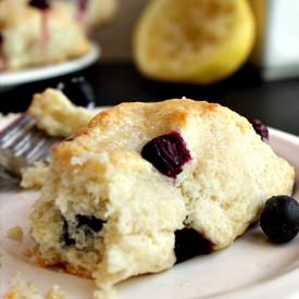 Lemon Glazed Blueberry Scones