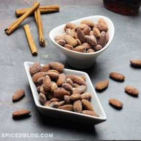 Spicy Maple Cinnamon Roasted Almond