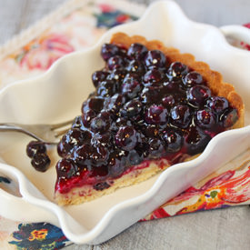 Blueberry Toasted Coconut Tart