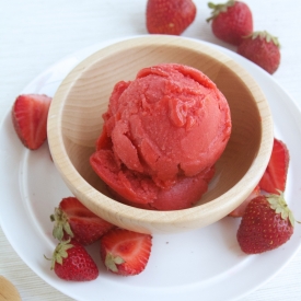 Strawberry Rhubarb Sorbet