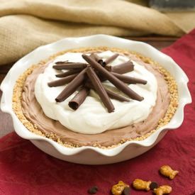 French Silk Pie with Pretzel Crust