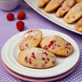 Madeleines with Lemon and Raspberry