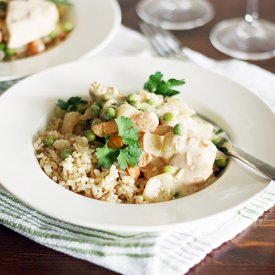 Slow Cooker Basil Chicken and Rice