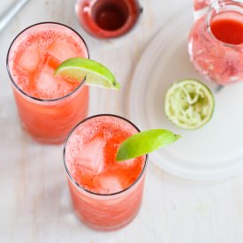 Strawberry Lime Tom Collins