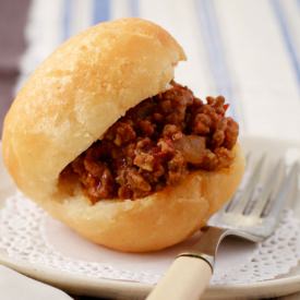 Vetkoek with Curried Beef Mince