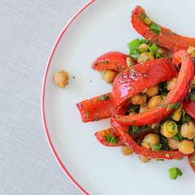 Roasted Pepper and Chickpea Salad