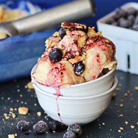 Blueberry Pie Frozen Yogurt