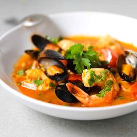 Summer Seafood Stew with Chorizo