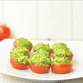 Roasted Tomatoes with Pesto