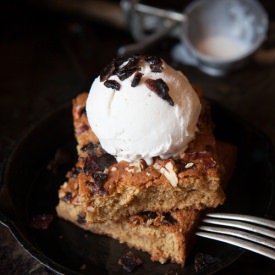 Maple, Candied Bacon Blond Brownies