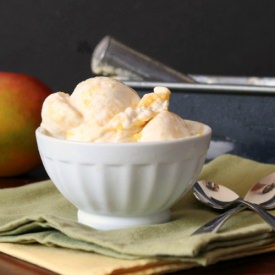 Mango Cheesecake Ice Cream