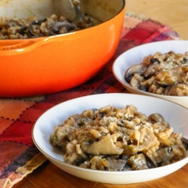 Farro Risotto w/ Mushroom Medley